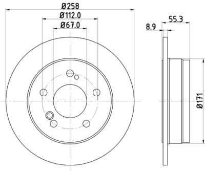 MDC363 MINTEX Тормозной диск