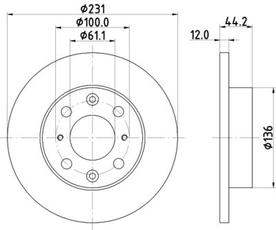 MDC415 MINTEX Тормозной диск