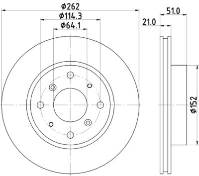 MDC429 MINTEX Тормозной диск