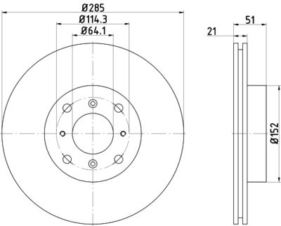 MDC440 MINTEX Тормозной диск