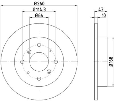 MDC441 MINTEX Тормозной диск