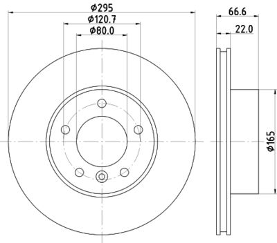 MDC448 MINTEX Тормозной диск