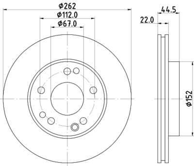 MDC495 MINTEX Тормозной диск