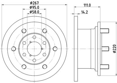 MDC518 MINTEX Тормозной диск