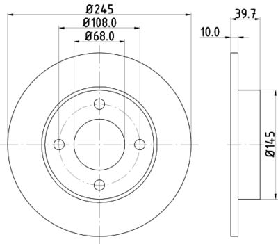 PCD21562 DON Тормозной диск