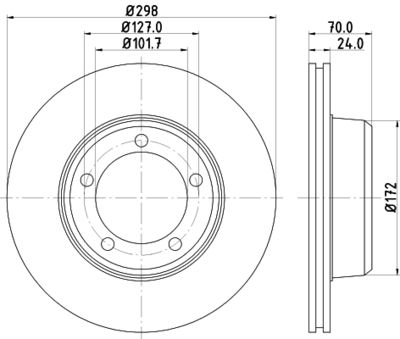 8DD355103161 HELLA Тормозной диск