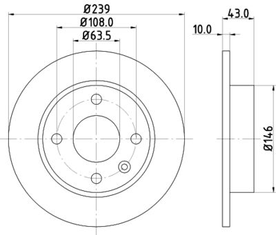 MDC578 MINTEX Тормозной диск