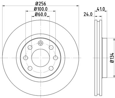 8DD355101501 HELLA Тормозной диск