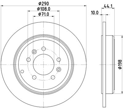 MDC701 MINTEX Тормозной диск