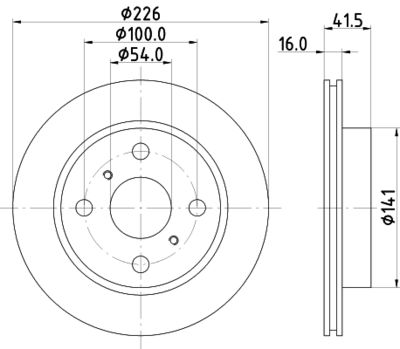 MDC727 MINTEX Тормозной диск