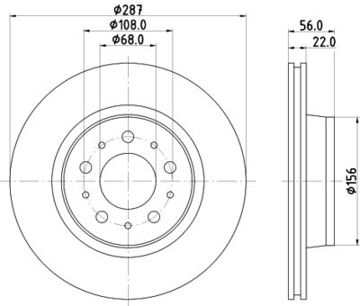 MDC735 MINTEX Тормозной диск