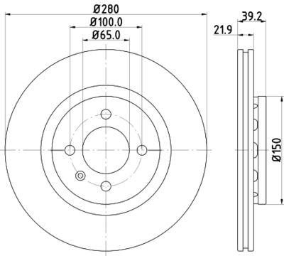 8DD355101831 HELLA Тормозной диск