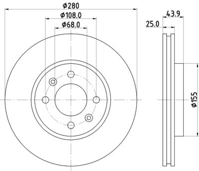 MDC759 MINTEX Тормозной диск