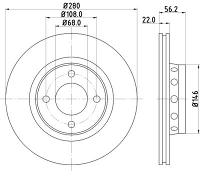 MDC776 MINTEX Тормозной диск