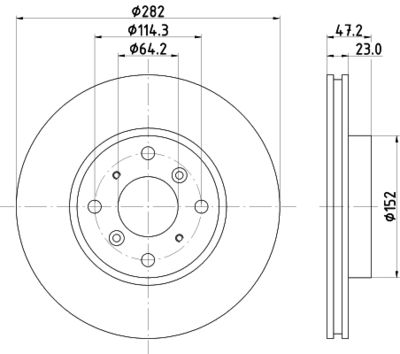 MDC779 MINTEX Тормозной диск