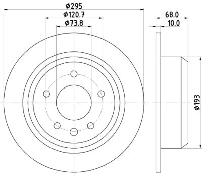 MDC780 MINTEX Тормозной диск