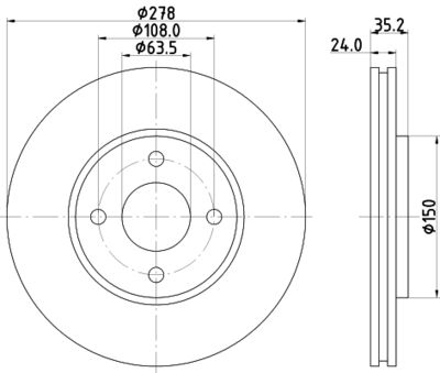 MDC788 MINTEX Тормозной диск