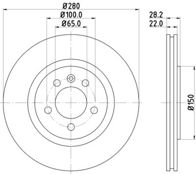 MDC800 MINTEX Тормозной диск