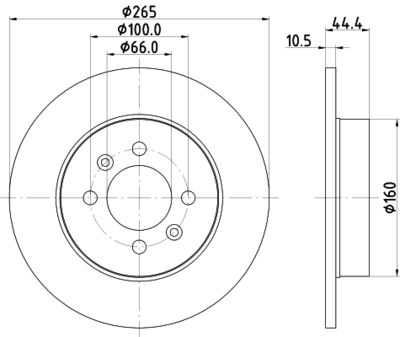 MDC815 MINTEX Тормозной диск