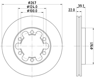 MDC817 MINTEX Тормозной диск