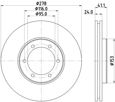 MDC822T MINTEX Тормозной диск