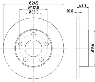 PCD11752 DON Тормозной диск