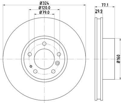 PCD14441 DON Тормозной диск