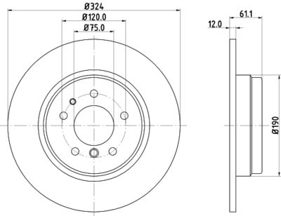 MDC834 MINTEX Тормозной диск