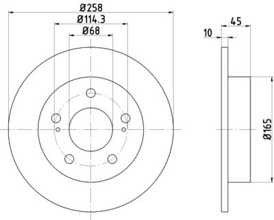 MDC862 MINTEX Тормозной диск