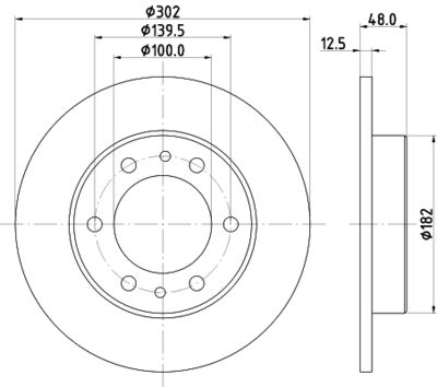 MDC880 MINTEX Тормозной диск