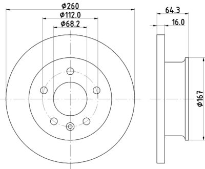 PCD21382 DON Тормозной диск