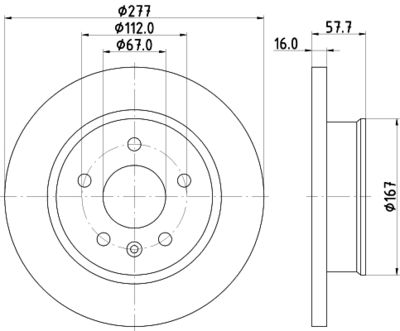 MDC914 MINTEX Тормозной диск