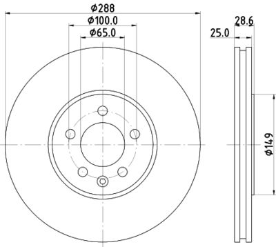 MDC915 MINTEX Тормозной диск