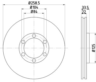 MDC927 MINTEX Тормозной диск