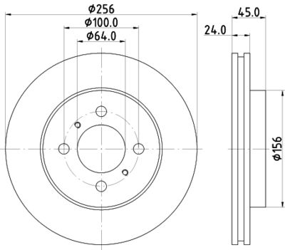 MDC944 MINTEX Тормозной диск