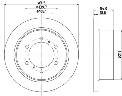 MDC952 MINTEX Тормозной диск