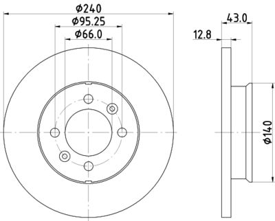 MDC954 MINTEX Тормозной диск