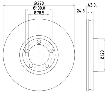 MDC997 MINTEX Тормозной диск