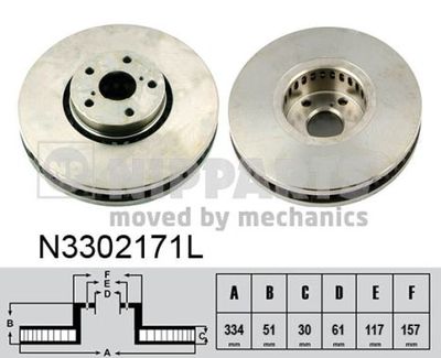 N3302171L NIPPARTS Тормозной диск