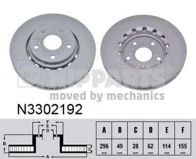 N3302192 NIPPARTS Тормозной диск