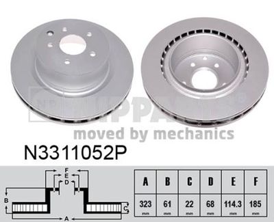 N3311052P NIPPARTS Тормозной диск