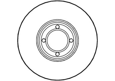 NBD018 NATIONAL Тормозной диск