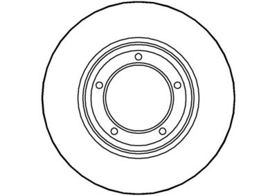 NBD112 NATIONAL Тормозной диск