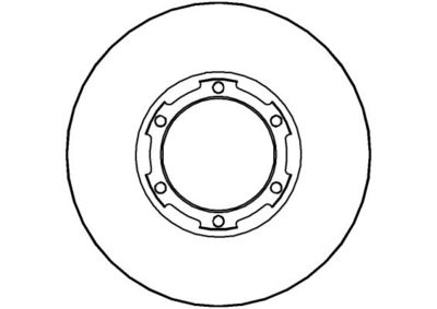 NBD124 NATIONAL Тормозной диск