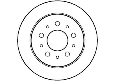 NBD1257 NATIONAL Тормозной диск