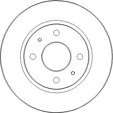 NBD140 NATIONAL Тормозной диск