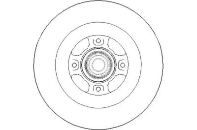 NBD1643 NATIONAL Тормозной диск