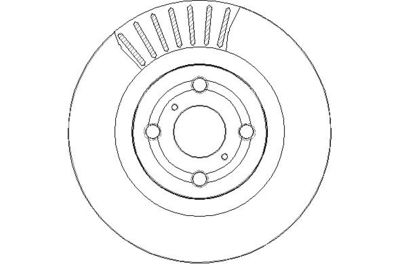 NBD2038 NATIONAL Тормозной диск
