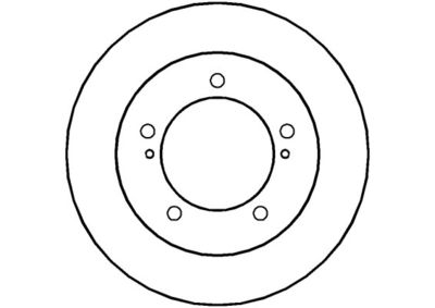 NBD259 NATIONAL Тормозной диск