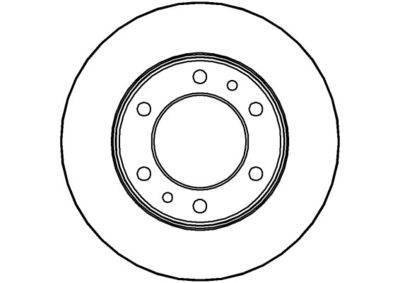 NBD343 NATIONAL Тормозной диск